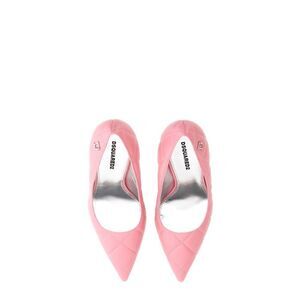 DSQUARED2 Quilted Leather Pointed Toe Pumps Women PINK